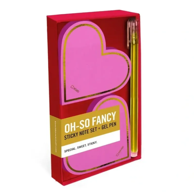 Hot^Knock Knock Hearts Sticky Note Set with Gel Pen - Little Painter Art | Exploring the Endless Possibilities of Art
