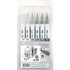 Hot^Kuretake Zig Clean Color Real Brush 6pk - Cool Grays - Little Painter Art | Exploring the Endless Possibilities of Art