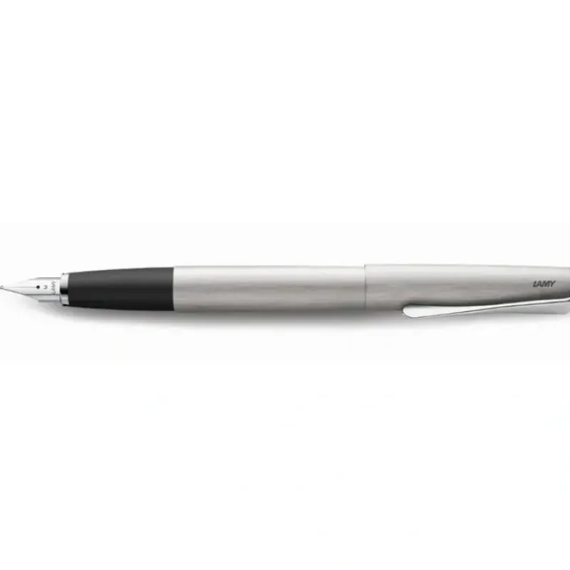Brush^Lamy Studio Fountain Pen, Fine Nib, Brushed Steel - Little Painter Art | Exploring the Endless Possibilities of Art