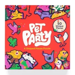 Hot^Laurence King 50pc Shaped Puzzle - Pet Party - Little Painter Art | Exploring the Endless Possibilities of Art