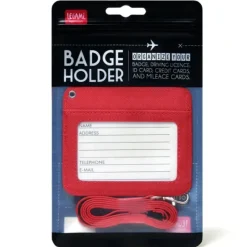 Shop All^Legami Badge & Card Holder with Lanyard - Red - Little Painter Art | Exploring the Endless Possibilities of Art