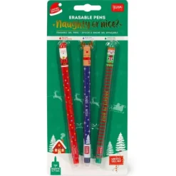 Hot^Legami Erasable Gel Pens 3pk - Naughty or Nice - Little Painter Art | Exploring the Endless Possibilities of Art