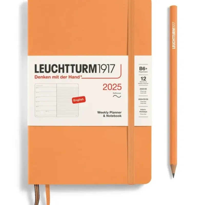 Shop All^Leuchtturm1917 2025 Agenda - Weekly, B6+ Paperback, Apricot - Little Painter Art | Exploring the Endless Possibilities of Art