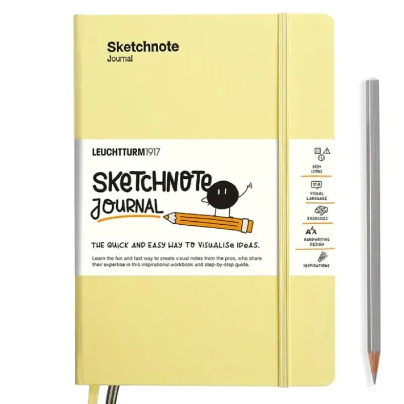 Hot^Leuchtturm1917 A5 Medium Sketchnote Journal - Vanilla - Little Painter Art | Exploring the Endless Possibilities of Art