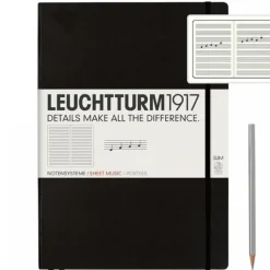 Shop All^Leuchtturm1917 Slim Master Music Notebook - Black - Little Painter Art | Exploring the Endless Possibilities of Art