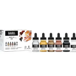 Canvas^Liquitex Acrylic Ink Set 6 x 30ml - Iridescents - Little Painter Art | Exploring the Endless Possibilities of Art