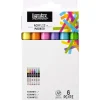 Canvas^Liquitex Acrylic Markers - Set of 6 x 2mm - Vibrant Colours - Little Painter Art | Exploring the Endless Possibilities of Art