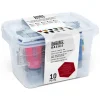 Pigment^Liquitex Basics Acrylic Paint 9 Tube Starter Box w/ Brush Set - Little Painter Art | Exploring the Endless Possibilities of Art