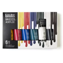 Pigment^Liquitex Basics Acrylic Paint 6 x 118ml Tube Set - Little Painter Art | Exploring the Endless Possibilities of Art