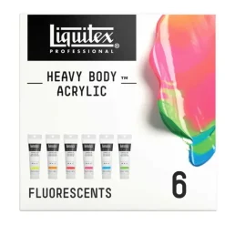 Pigment^Liquitex Heavy Body Acrylics - Fluorescents - Set of 6 x 59ml - Little Painter Art | Exploring the Endless Possibilities of Art