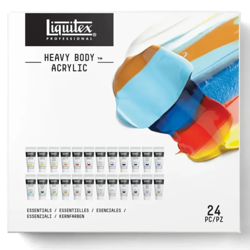 Pigment^Liquitex Heavy Body Acrylic Essentials Set 24 x 22ml - Little Painter Art | Exploring the Endless Possibilities of Art