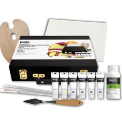 Canvas^Liquitex Manhattan Professional Acrylic Wooden Box Gift Set - Little Painter Art | Exploring the Endless Possibilities of Art