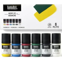 Pigment^Liquitex Professional Acrylic Gouache Primary Set 6 x 22ml - Little Painter Art | Exploring the Endless Possibilities of Art