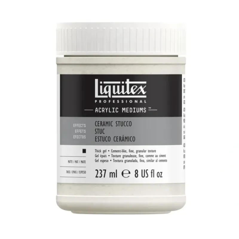 Brush^Liquitex Professional Ceramic Stucco Texture Gel - 237ml - Little Painter Art | Exploring the Endless Possibilities of Art