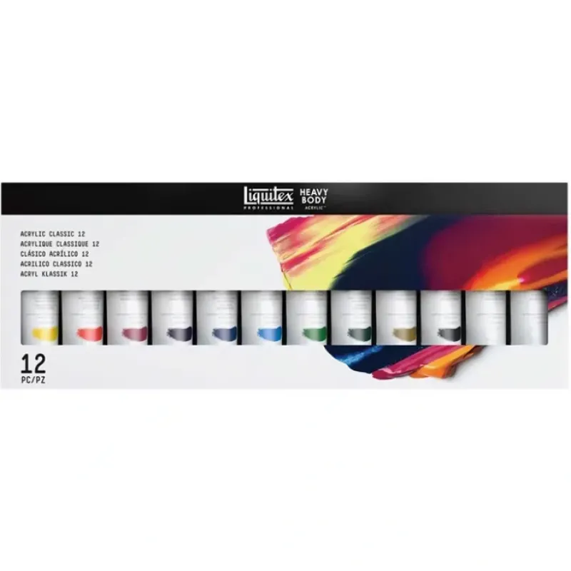 Pigment^Liquitex Professional Heavy Body Acrylic - Classic 12 Set - Little Painter Art | Exploring the Endless Possibilities of Art
