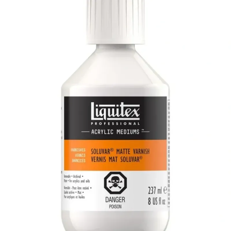 Brush^Liquitex Professional Soluvar Matte Varnish 8oz - Little Painter Art | Exploring the Endless Possibilities of Art