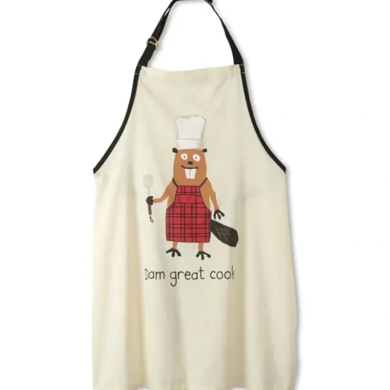 Canvas^Little Blue House Apron - Dam Great Cook - Little Painter Art | Exploring the Endless Possibilities of Art