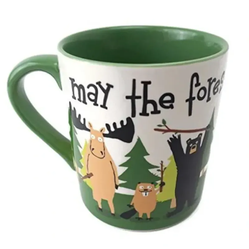 Shop All^Little Blue House Ceramic Mug - May The Forest Be With You - Little Painter Art | Exploring the Endless Possibilities of Art