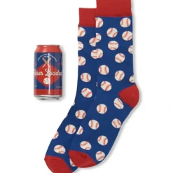 Shop All^Little Blue House Men's Beer Can Socks - Bases Loaded - Little Painter Art | Exploring the Endless Possibilities of Art