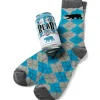 Hot^Little Blue House Men's Beer Can Socks - Ice Cold Bear - Little Painter Art | Exploring the Endless Possibilities of Art