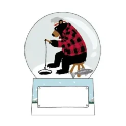 Shop All^Little Blue House Mini Snow Globe - Ice Fishing Bear - Little Painter Art | Exploring the Endless Possibilities of Art