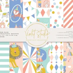 Shop All^Little Circus 12" x 12" Paper Pad - Violet Studios - Little Painter Art | Exploring the Endless Possibilities of Art