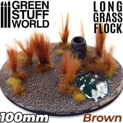 Shop All^Long Grass Flock 100mm - Brown - Little Painter Art | Exploring the Endless Possibilities of Art