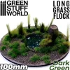 Shop All^Long Grass Flock 100mm - Dark Green - Little Painter Art | Exploring the Endless Possibilities of Art