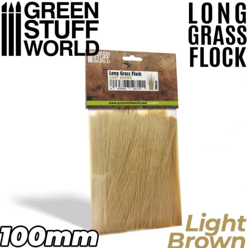 Shop All^Long Grass Flock 100mm - Light Brown - Little Painter Art | Exploring the Endless Possibilities of Art