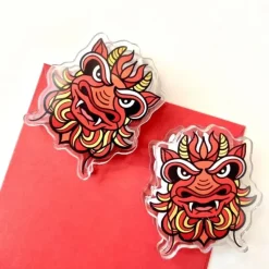 Hot^Love Lettering Dragon Acrylic Journal/Book Clips 2pk - Little Painter Art | Exploring the Endless Possibilities of Art