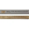 Hot^Love Lettering Wooden Ruler with Typeface Reference, 12"/30cm - Little Painter Art | Exploring the Endless Possibilities of Art