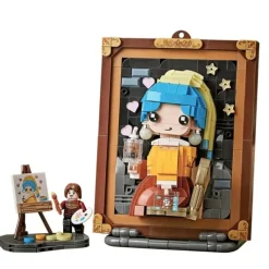 Hot^LOZ Mini Block Kit - Girl With A Pearl Earring - Little Painter Art | Exploring the Endless Possibilities of Art