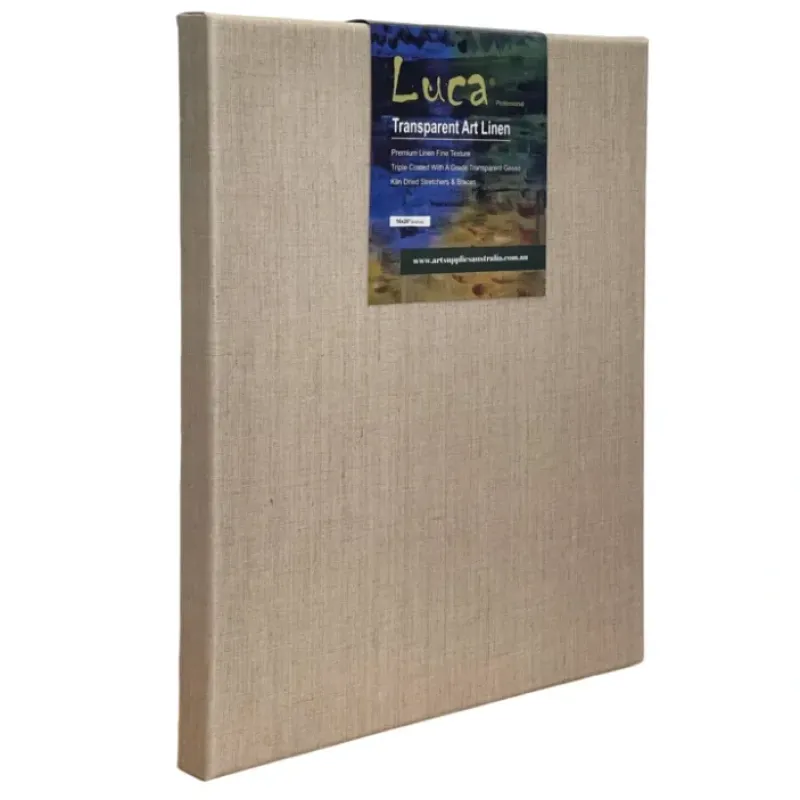 Canvas^Luca Professional Stretched Linen - Transparent Primed (38mm Thick) - Little Painter Art | Exploring the Endless Possibilities of Art
