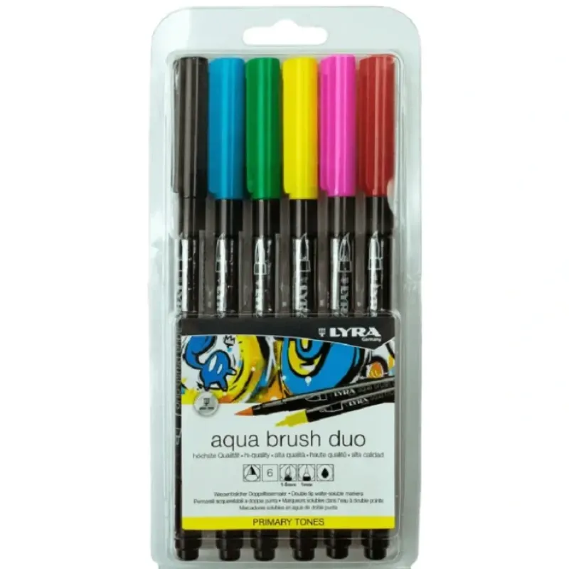 Brush^Lyra Aqua Brush Duo Set of 6 - Little Painter Art | Exploring the Endless Possibilities of Art