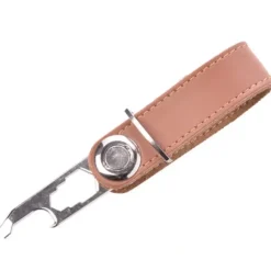 Hot^Mad Man Smart Keychain Leather - Cognac - Little Painter Art | Exploring the Endless Possibilities of Art