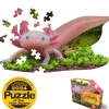 Hot^Madd Capp 100pc Puzzle - I Am Lil' Axolotl - Little Painter Art | Exploring the Endless Possibilities of Art