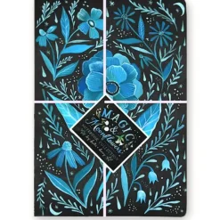 Hot^Magic & Moonflowers Notebook 3pk - Little Painter Art | Exploring the Endless Possibilities of Art