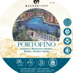 Shop All^Magnani 1404 Italia Watercolour Block Round - 300gsm - Cold Pressed - 20 Sheets - Little Painter Art | Exploring the Endless Possibilities of Art