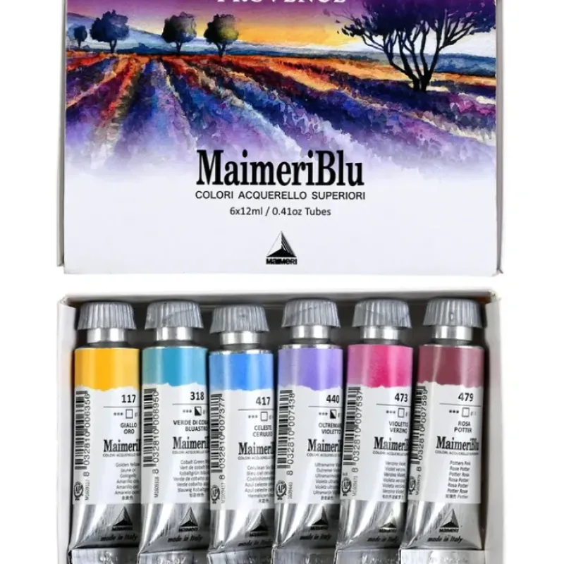 Pigment^Maimeri Blu Artist Watercolour - 6 x 12ml Set Provence - Little Painter Art | Exploring the Endless Possibilities of Art