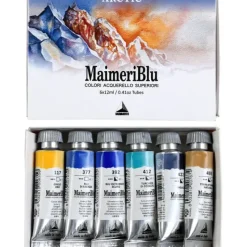 Pigment^Maimeri Blu Artist Watercolour - 6 x 12ml Set Arctic - Little Painter Art | Exploring the Endless Possibilities of Art