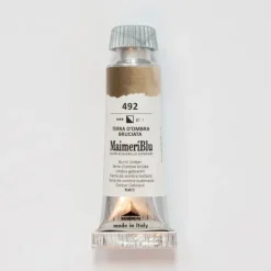 Pigment^Maimeri Blu 12ml 492 Burnt Umber - Little Painter Art | Exploring the Endless Possibilities of Art