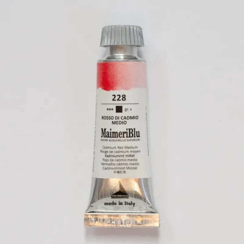 Pigment^Maimeri Blu 12ml 228 Cadmium Red Medium - Little Painter Art | Exploring the Endless Possibilities of Art