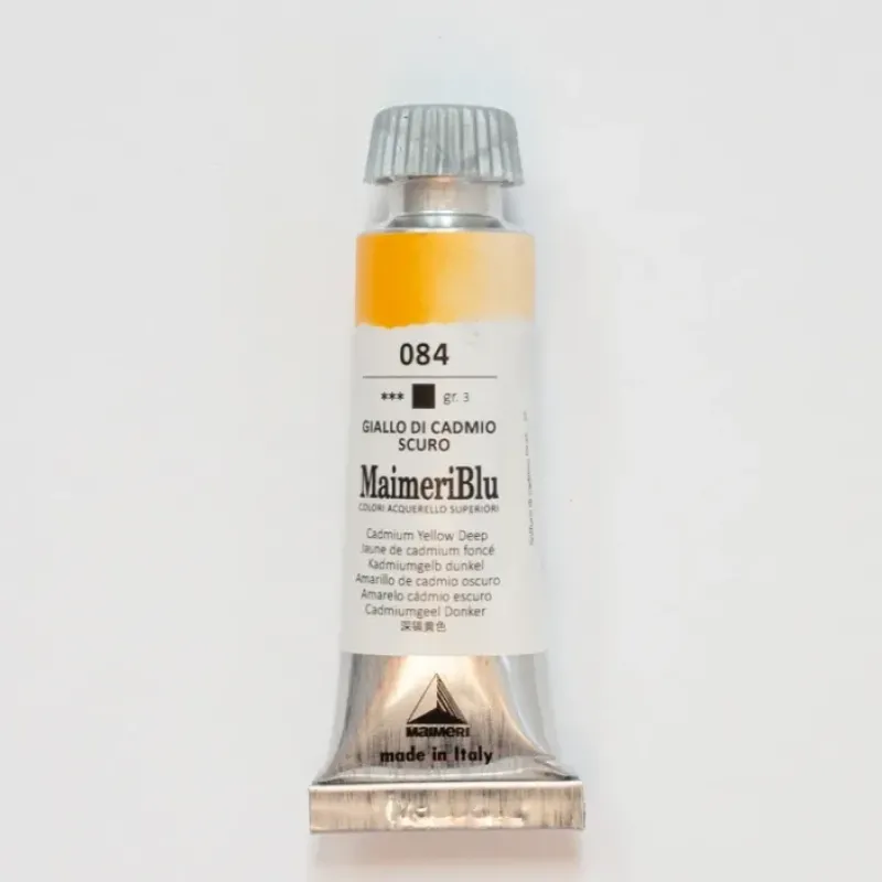 Pigment^Maimeri Blu 12ml 084 Cadmium Yellow Deep - Little Painter Art | Exploring the Endless Possibilities of Art