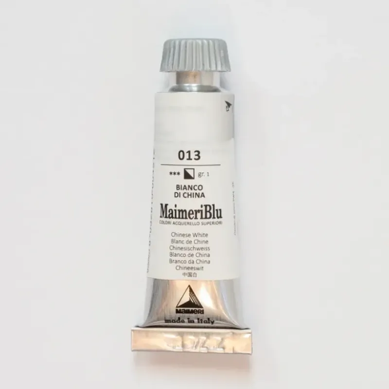 Pigment^Maimeri Blu 12ml 013 Chinese White - Little Painter Art | Exploring the Endless Possibilities of Art
