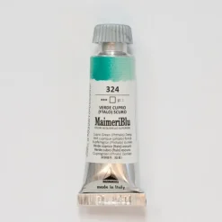 Pigment^Maimeri Blu 12ml 324 Cupric Green Deep - Little Painter Art | Exploring the Endless Possibilities of Art