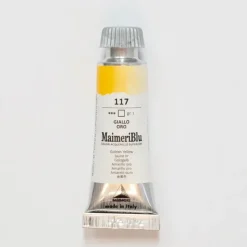 Pigment^Maimeri Blu 12ml 117 Golden Yellow - Little Painter Art | Exploring the Endless Possibilities of Art
