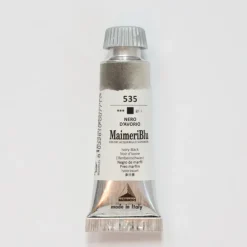 Pigment^Maimeri Blu 12ml 535 Ivory Black - Little Painter Art | Exploring the Endless Possibilities of Art