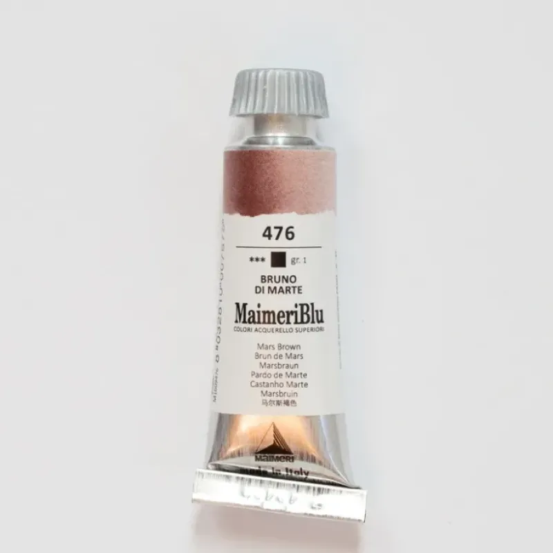 Pigment^Maimeri Blu 12ml 476 Mars Brown - Little Painter Art | Exploring the Endless Possibilities of Art