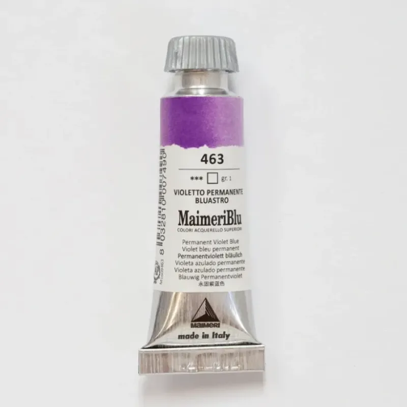 Pigment^Maimeri Blu 12ml 463 Permanent Violet Blue - Little Painter Art | Exploring the Endless Possibilities of Art