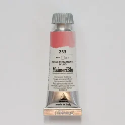 Pigment^Maimeri Blu 12ml 253 Permanent Red Deep - Little Painter Art | Exploring the Endless Possibilities of Art